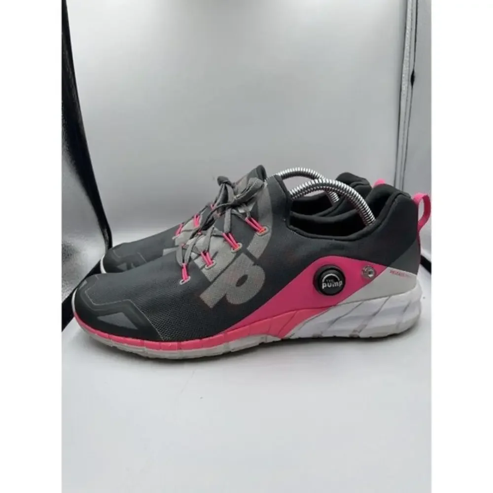 Reebok Women's US 11 ZPump Fushion 2.0 Sneakers Grey/Pink‎ V72140